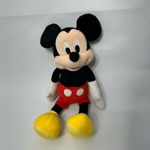 Disney Mickey Mouse Talking Plush 12” Stuffed Toy Red Shorts Yellow Shoes